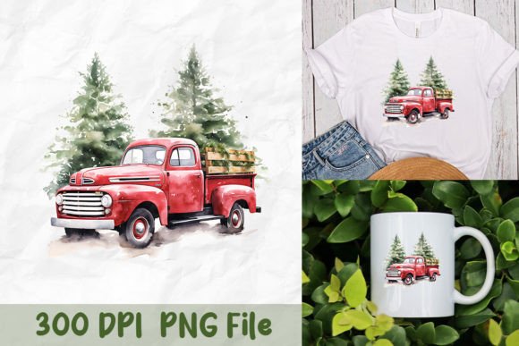Download Retro Truck Xmas Tree Haul - Haul Collection
