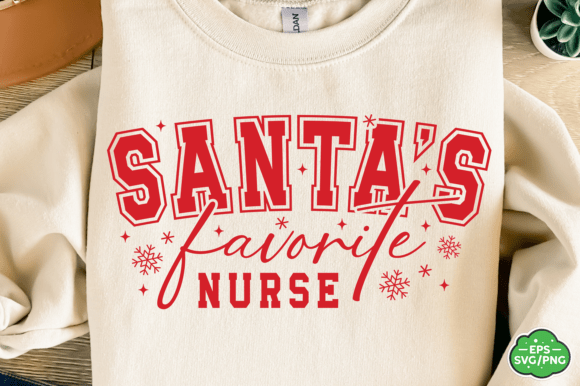 Download Santa's Favorite Nurse Svg, Merry Nurse - Premium Resources