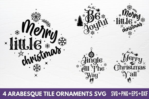 Download Arabesque Tile Ornaments SVG, 4 SVG - Premium Resources