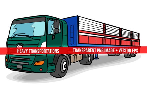 Download Long Haul Truck Vector Illustration - Haul Collection