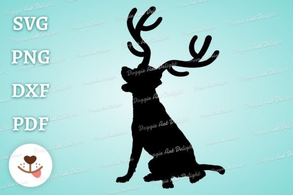 Download Christmas Labrador Dog Reindeer Antlers - Reindeer antlers Collection