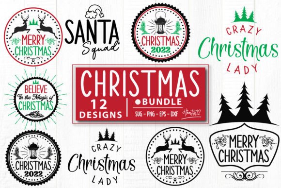 Download Round Christmas SVG Bundle. - Round christmas svg Collection