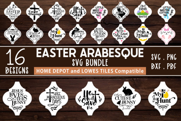 Download Easter Arabesque Tile Ornaments Bundle - Premium Resources