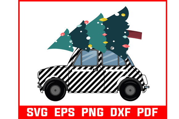 Download London Cab with Christmas Gift Svg - Christmas gift svg Collection