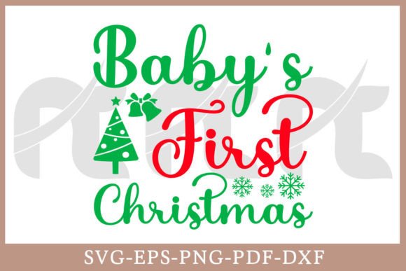 Download Baby's First Christmas Gift SVG Shirt - Christmas gift svg Collection