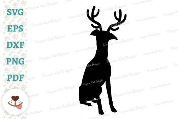 Download Christmas Whippet Dog Reindeer Antlers - Reindeer antlers Collection